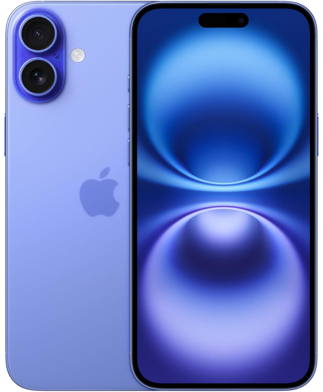 Apple iPhone 16 – vue avant et arrière